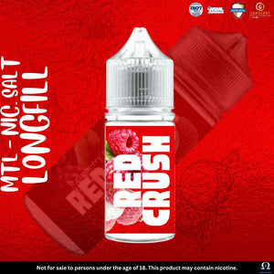 Ohm Liquid RSA LONGFILL - Red Crush Salt/MTL 30ML