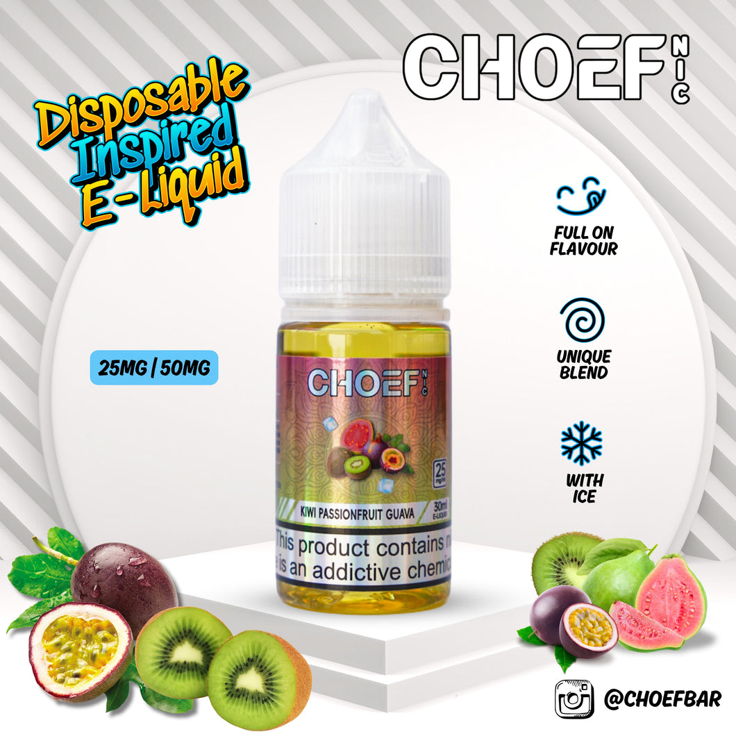Choef Nic - Kiwi Passionfruit Guava Nic Salt, 30ml