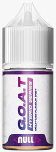 Null Hybrid -  G.O.A.T Salt Flavour Shot, 30ml