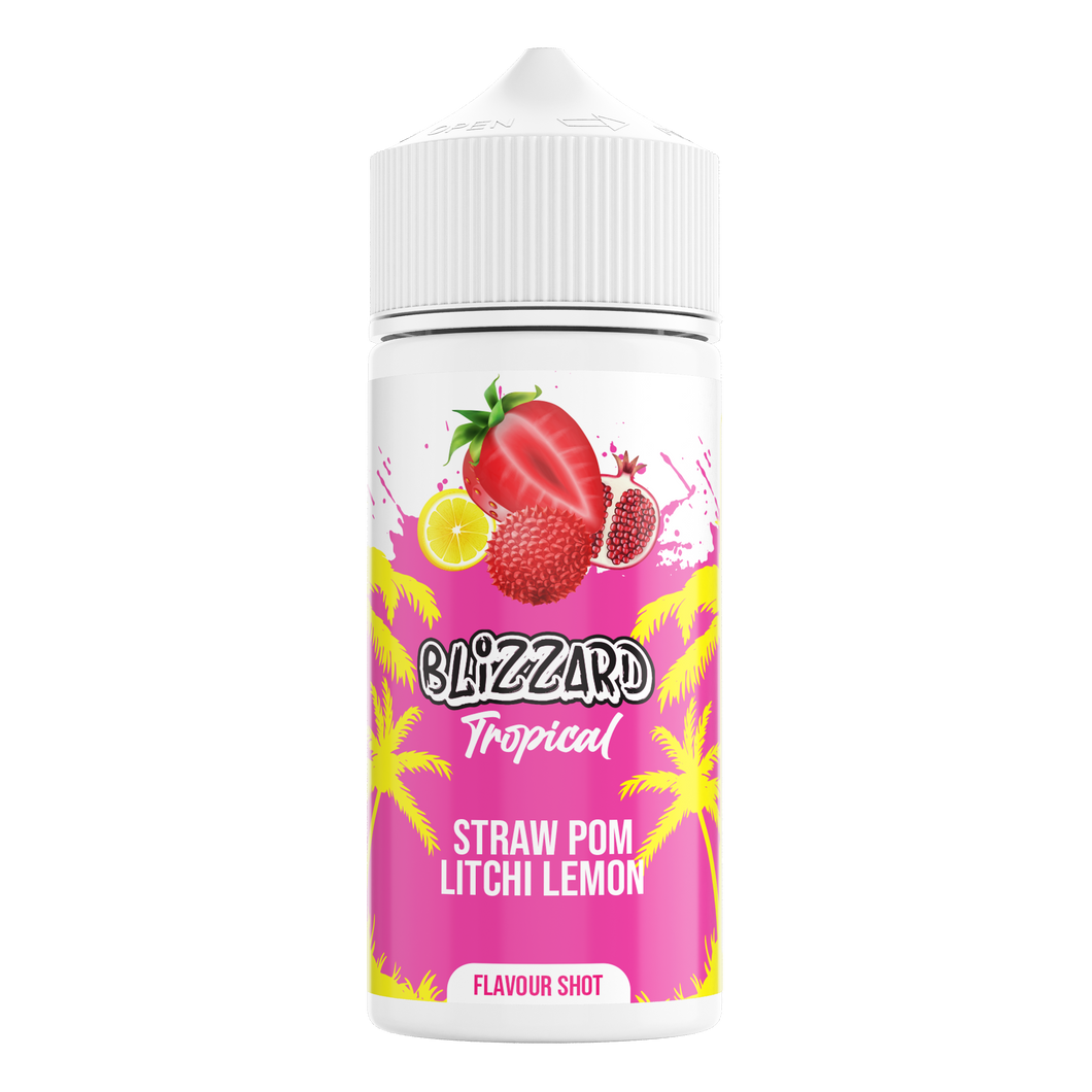 Blizzard LONGFILL - Straw Pom Litchi Lemon, 120ml