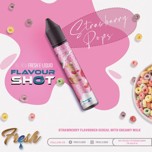 ! Fresh E-liquid LONGFILL- Strawberry Popz Kit 120ml