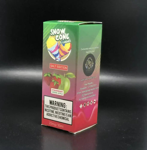 Vape Republic - Snow Cone Strawberry Green Apple Salt Nic, 30ml