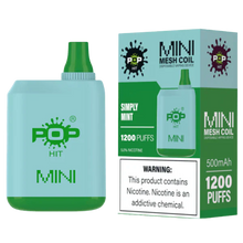 Pop Hit Mini 1200 Puffs Disposable, 50MG