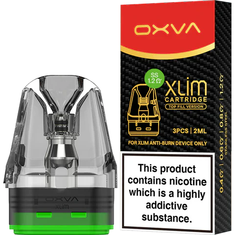 OXVA - Xlim (1.2ohm) Top Fill Cartridges Stainless 2ml, (1PC)